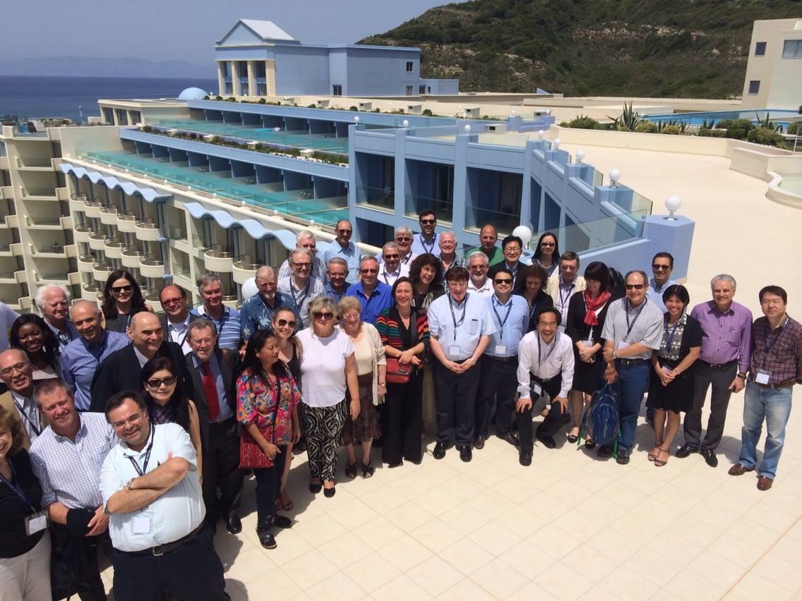 Welcoming hosts to Greek Hospitality at Atrium Platinum Hotel Rhodes Greece